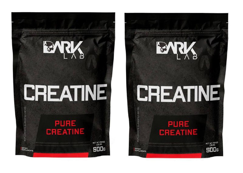 2x Creatina Pura Dark Lab 500g