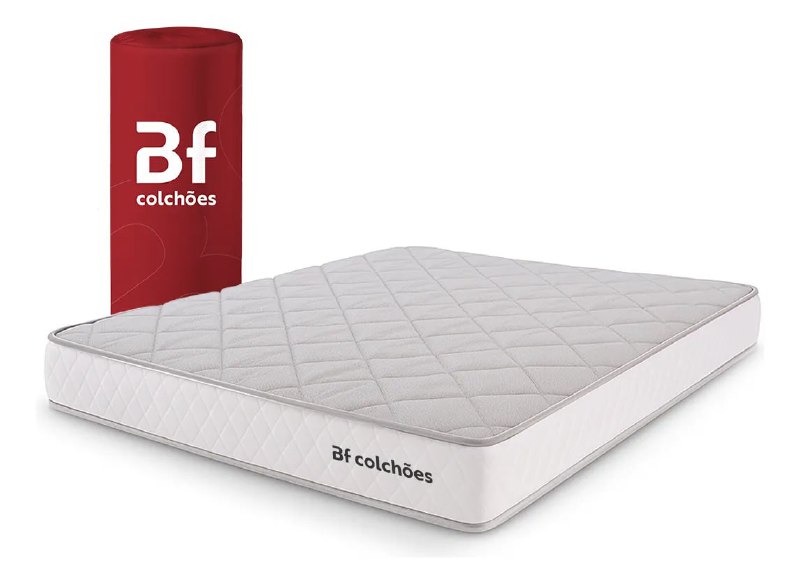 Colchão Casal Ortopédico de Espuma D33 a Vácuo 138x188cm BF Colchões
