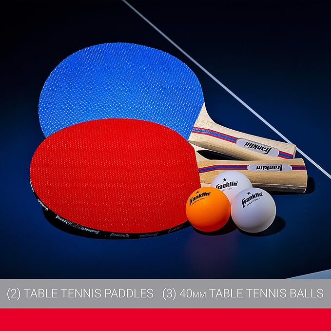 Franklin Sports Conjunto de raquete de tênis de mesa com bolas