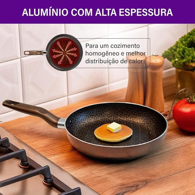 Frigideira Rochedo Expert Antiaderente 20cm