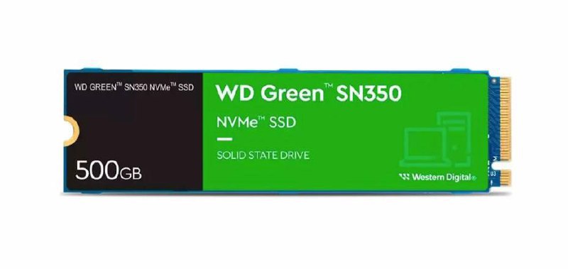 SSD Sandisk PC SN350, 500GB, PCIe, NVMe, Leitura: 2400MB/s - R$ 359