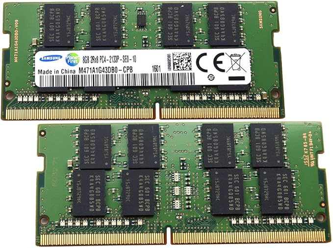 SAMSUNG Kit de memória 16GB 2X8GB DDR4 PC4-17000 2RX8 2133MHZ 1.2V M471A1G43DB0-CPB