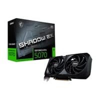 Placa de Vídeo MSI RTX 5070 12G Shadow 2x OC Nvdia Geforce, 12GB, GDDR7, OpenGL 4.6, G-SYNC - G5070-12S2C