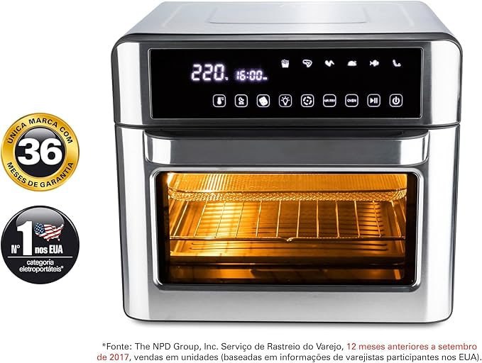 Forno Air Fryer 25L, Preto, 110v, Hamilton Beach