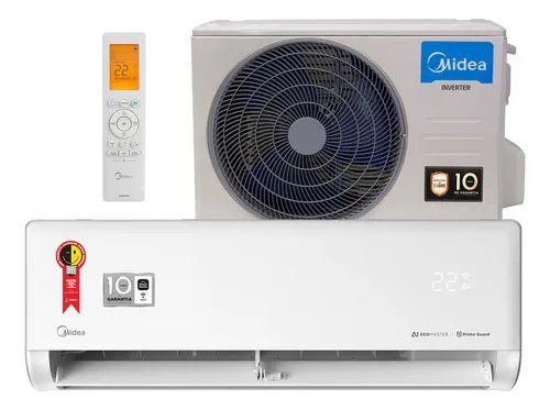 Ar Condicionado Split 12.000 Btus Inverter Ai Ecomaster Frio 42EZVCA12M5 38EZVCA12M5 Springer Midea Cor Branco