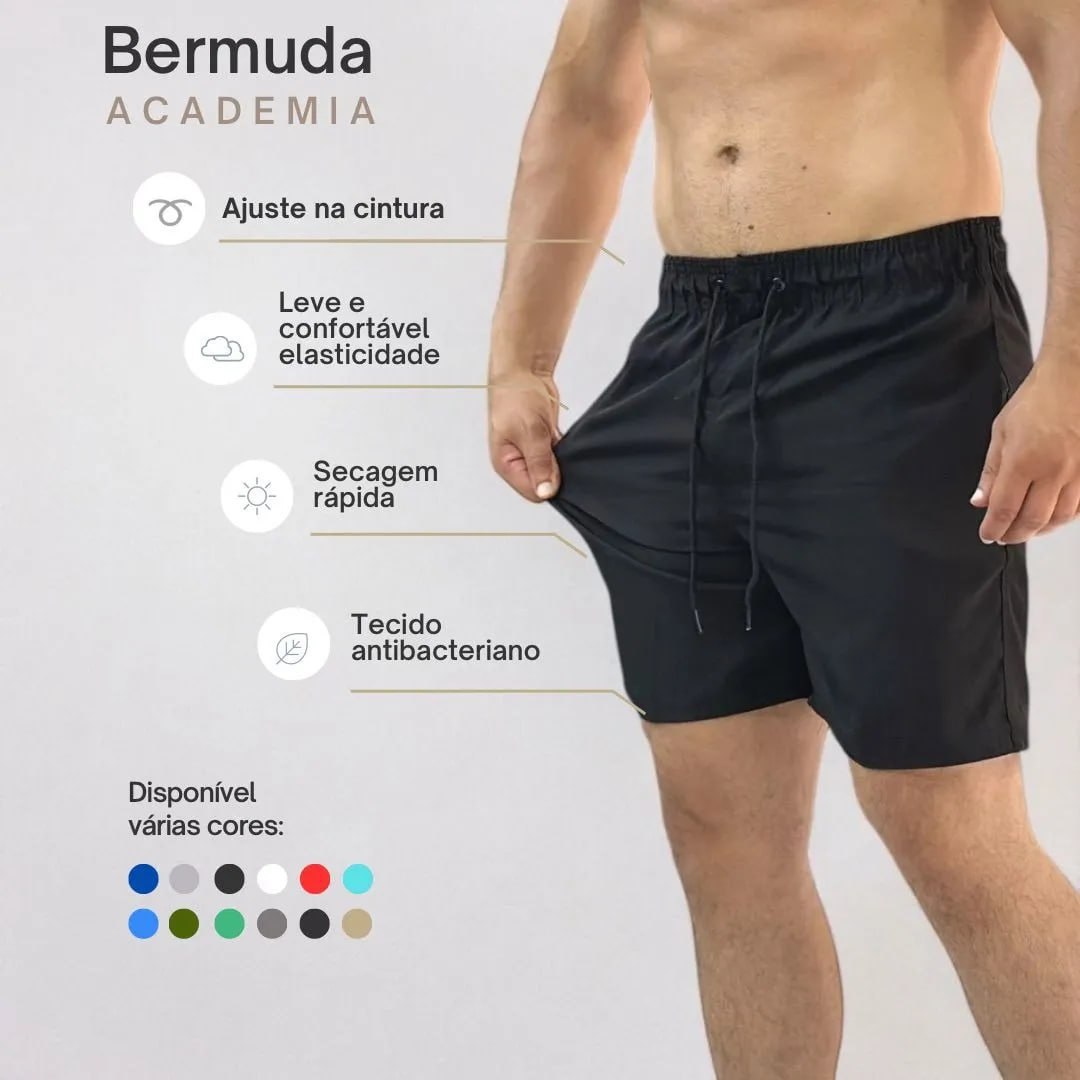 Kit 4 Shorts Masculino Praia Tactel