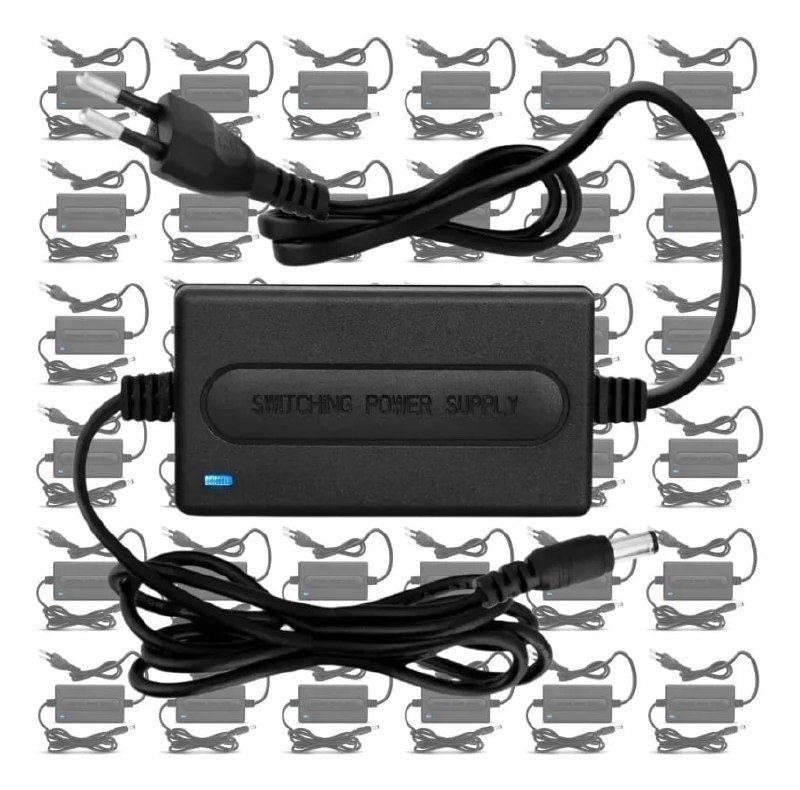 Kit 50 Fonte De Alimentação 24v 1a Bivolt Vac Com Plug P4