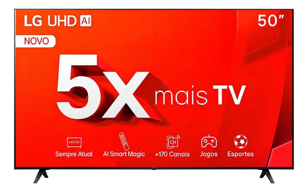 Smart Tv LG 50 4k Uhd Hdr Thinq Ai Pro Wi-fi Bluetooth Alexa Apple Airplay - 50tu801c0sa