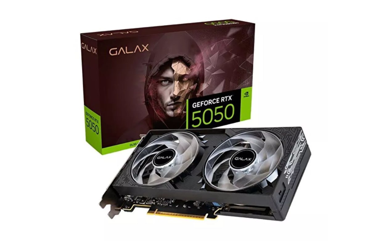 (Parcelada) — Placa de Vídeo NVIDIA GeForce GALAX RTX5050 8GB