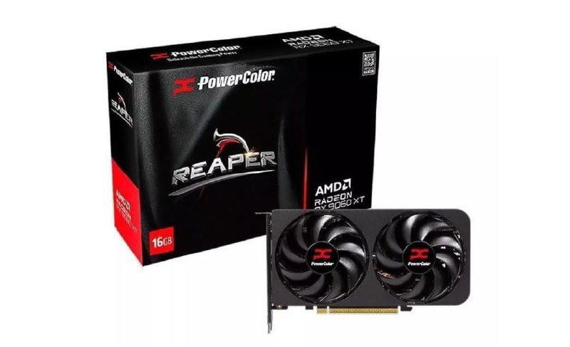 (Parcelada) — Placa de Vídeo Gpu Powercolor Amd Radeon Rx 9060xt 16GB