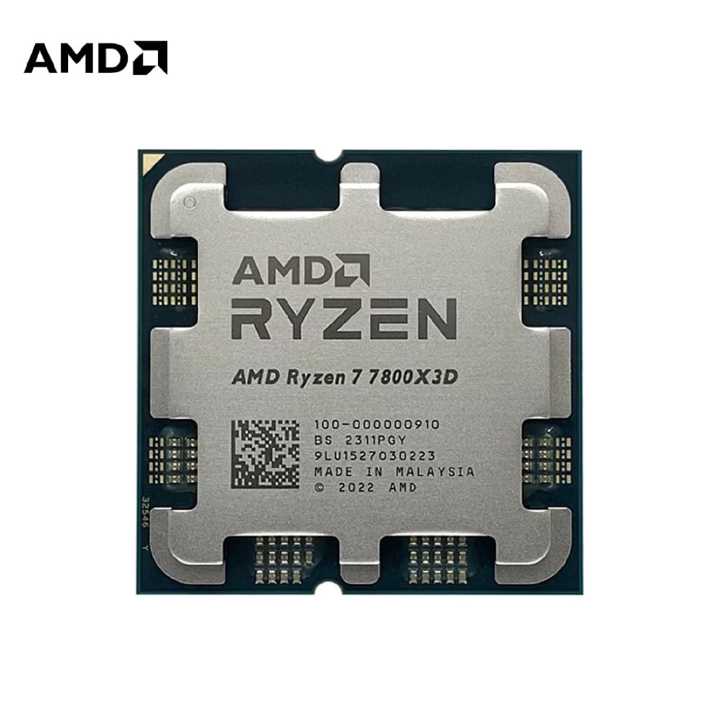 Processador AMD Ryzen 7 7800X3D, 5.0GHz Max Turbo, Cache 104MB, AM5, 8 Núcleos Novo (Sem Caixa ou Cooler)
