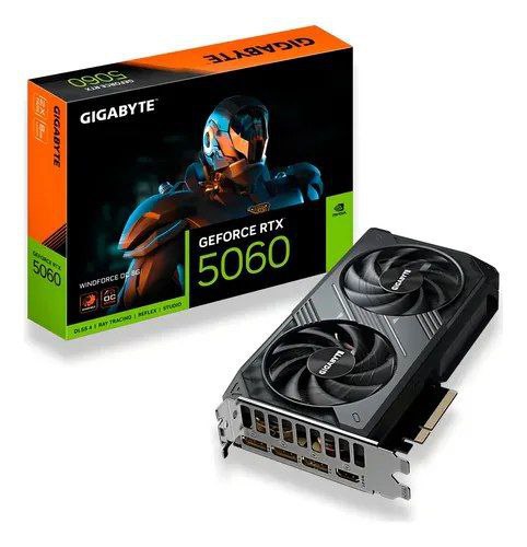 Placa De Vídeo Geforce Rtx 5060 Windforce Oc 8g Gigabyte