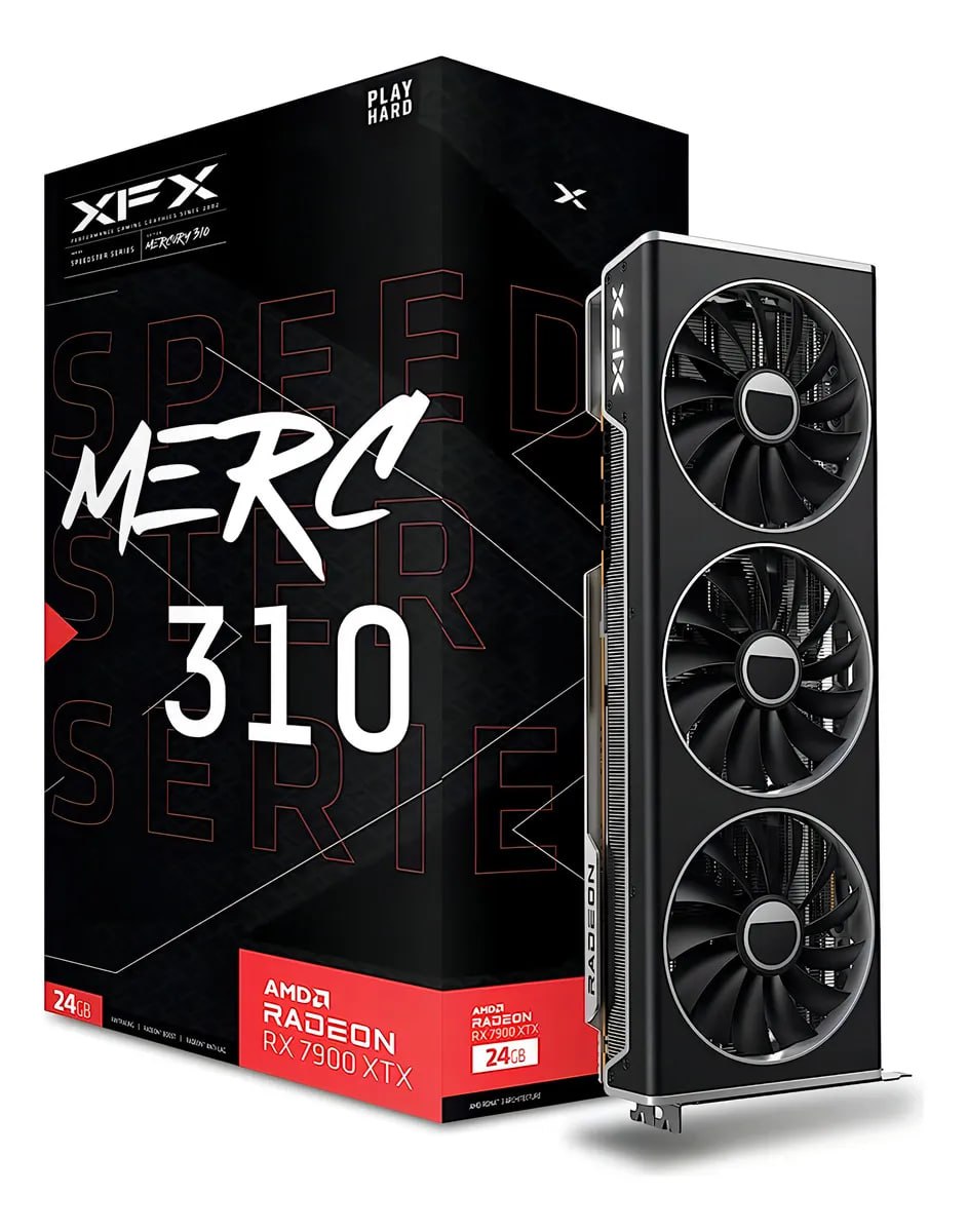 Placa de Vídeo XFX Radeon RX 7900 XTX 24GB GDDR6 AMD