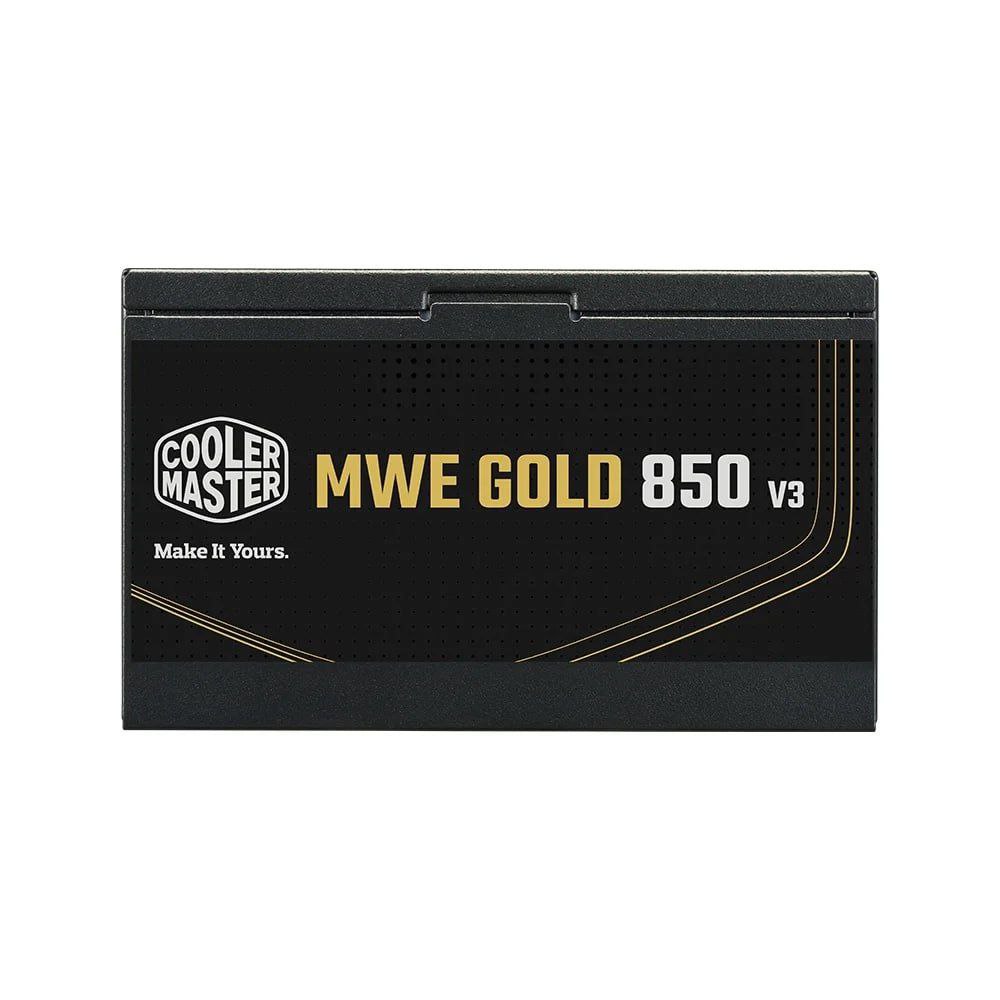 Fonte Cooler Master MWE Gold 850 V3, 850W, 80 Plus Ouro, ATX 3.1, PFC Ativo, Preto