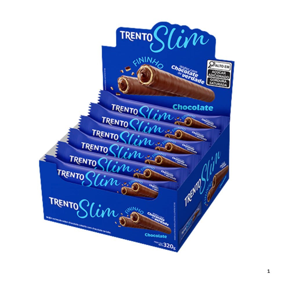 Chocolate Trento Slim Com 16 Unidades De 20g
