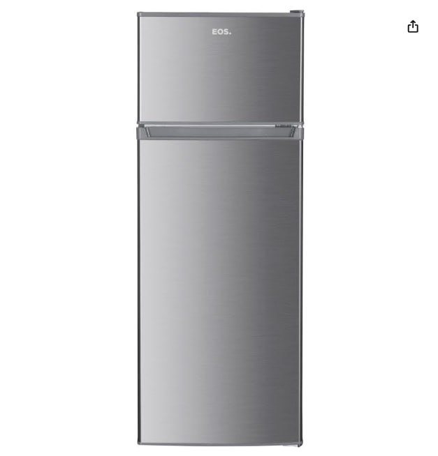Geladeira Eos 230 Litros Duplex Inox Erv250ds 220v