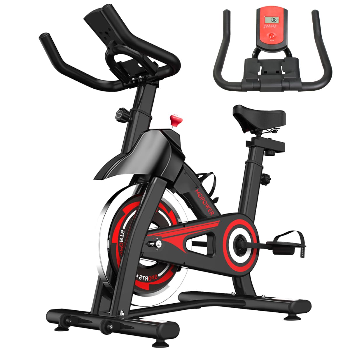 Bicicleta ergométrica, bike de exercício interno, bicicleta ergométrica com monitor LCD