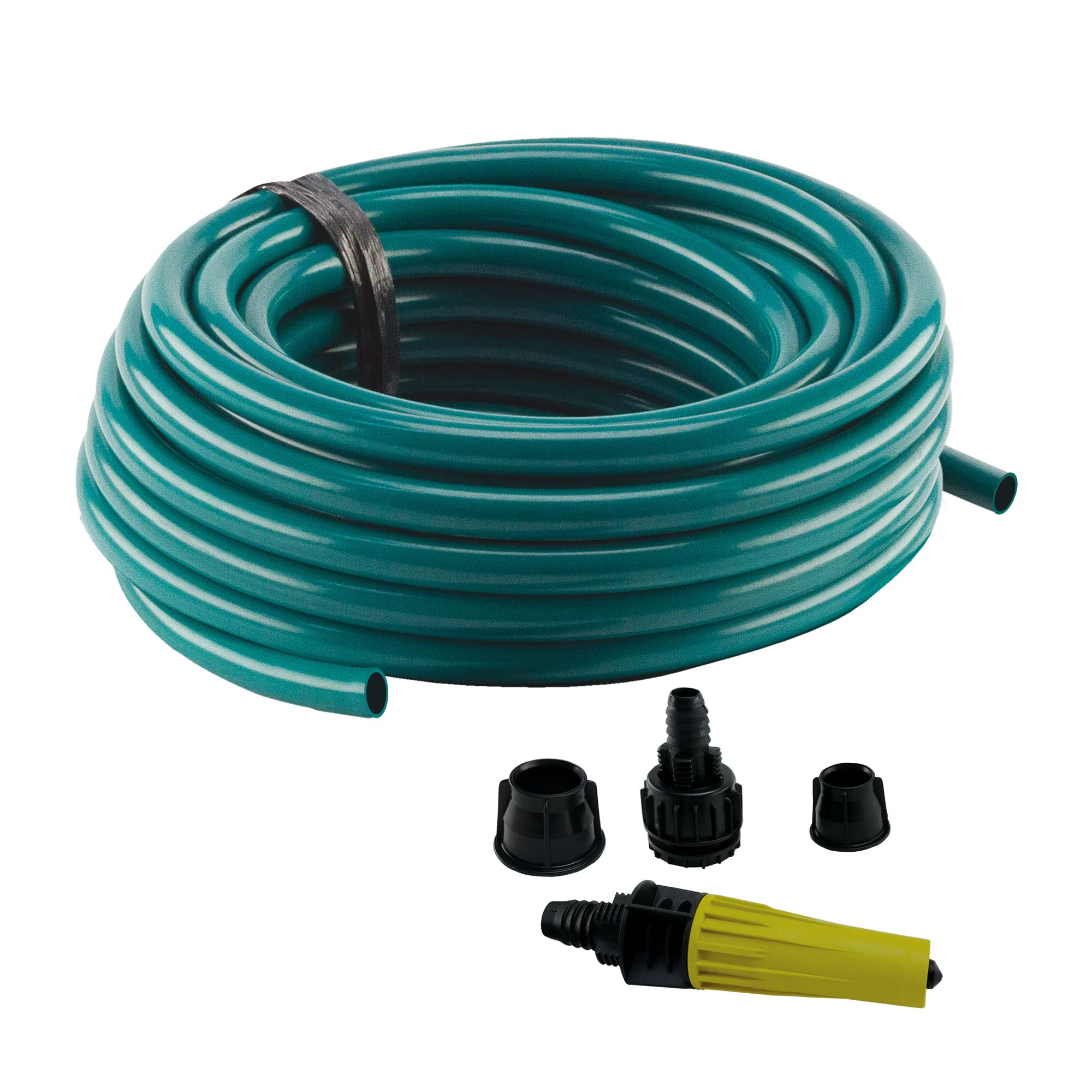 Force Line - Mangueira jardim slim lisa verde 20m engat+esguicho