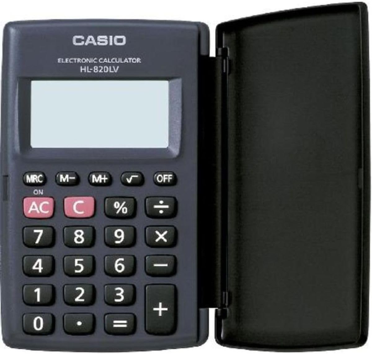 Calculadora de Bolso, 8 Dígitos, com Tampa, Preta, Casio