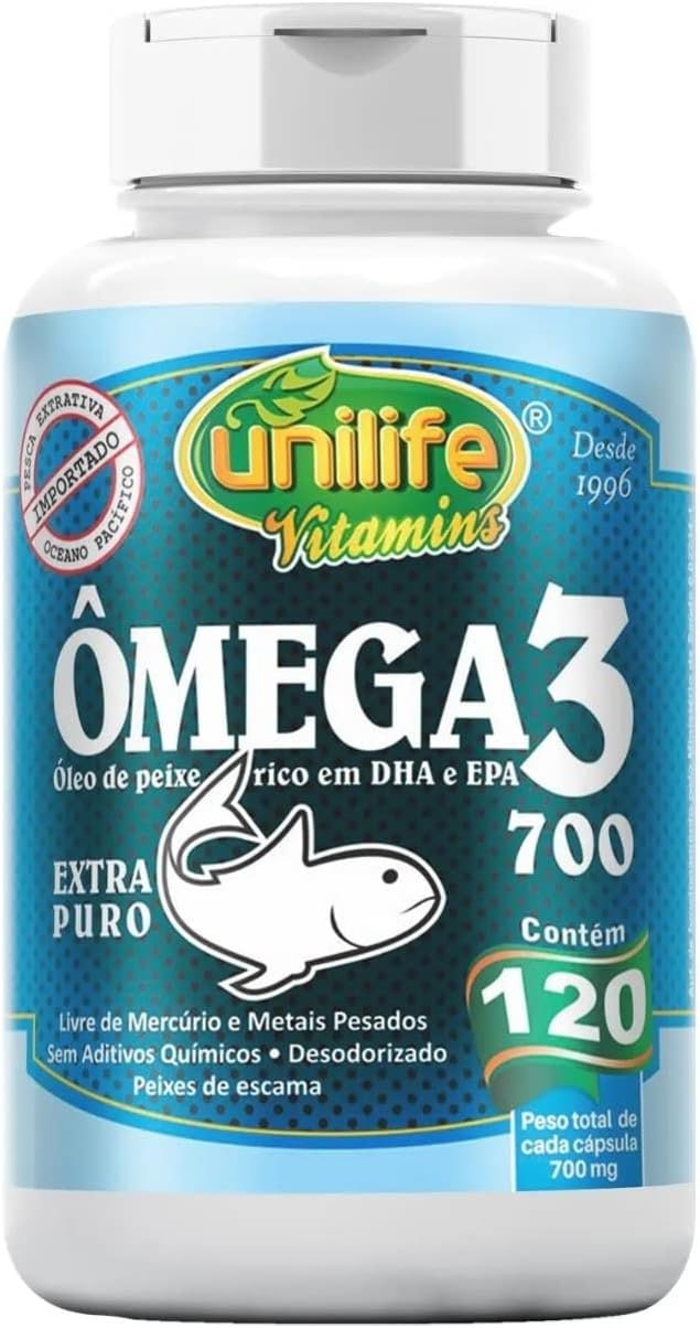 Ômega 3 700mg - 120 Cápsulas - Unilife