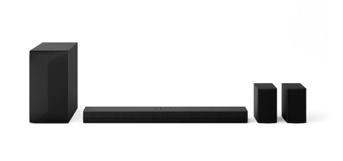 SoundBar e Subwoofer LG S60TR, 5.1 Canais Surround, USB e Bluetooth, 440W