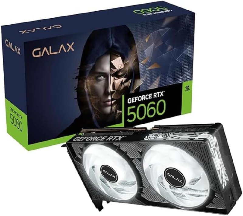 Placa de Vídeo GALAX Nvidia GeForce RTX 5060 1-Click OC V2 8GB GDDR7