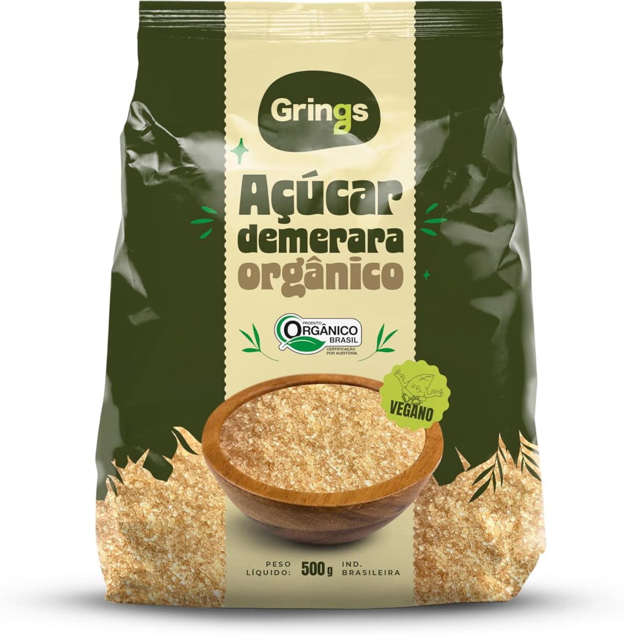 Grings Açúcar Demerara Dourado Orgânico 500G