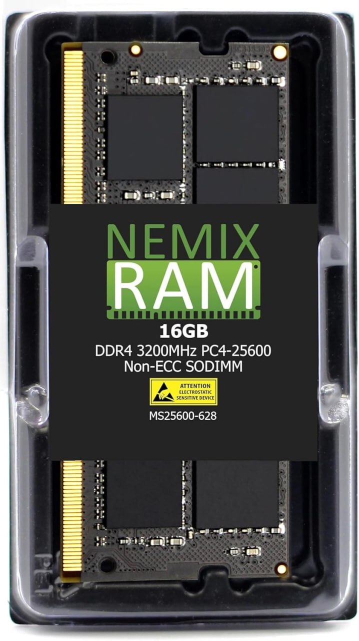 NEMIX RAM Memória de laptop MS25600-6 de 16 GB DDR4 3200MHZ ou 2933MHZ ou 2666MHZ 260 pinos SODIMM