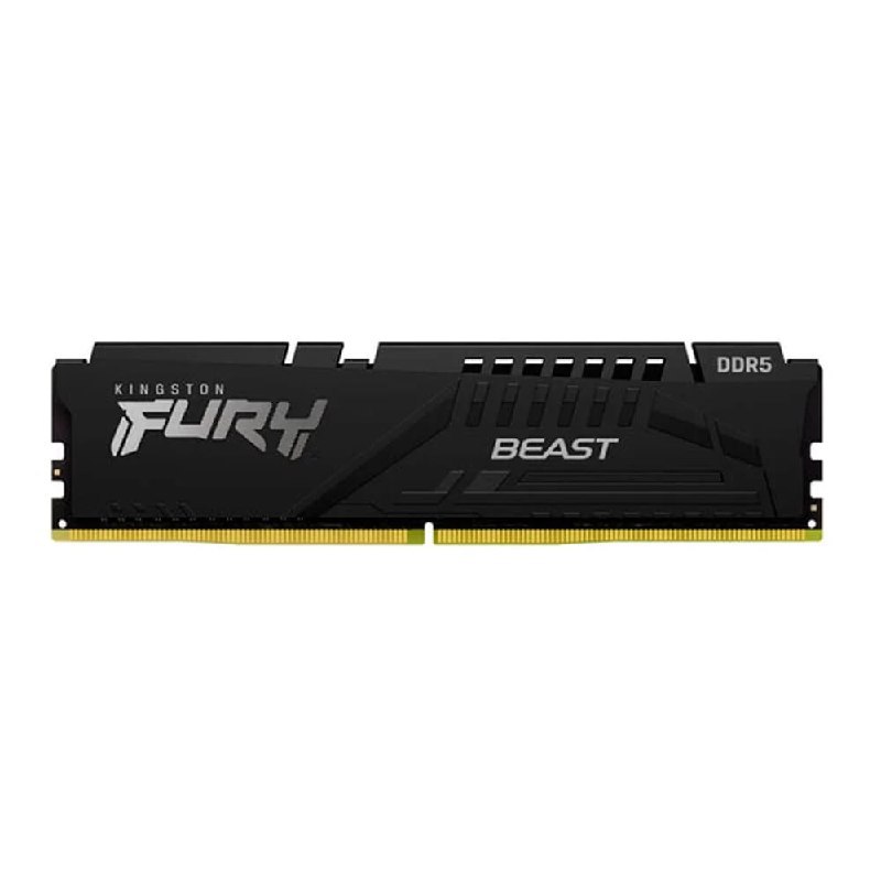Memória RAM Kingston Fury Beast, 16GB, 5600MT/s, DDR5, CL36, DIMM, Preto, EXPO - KF556C36BBE-16
