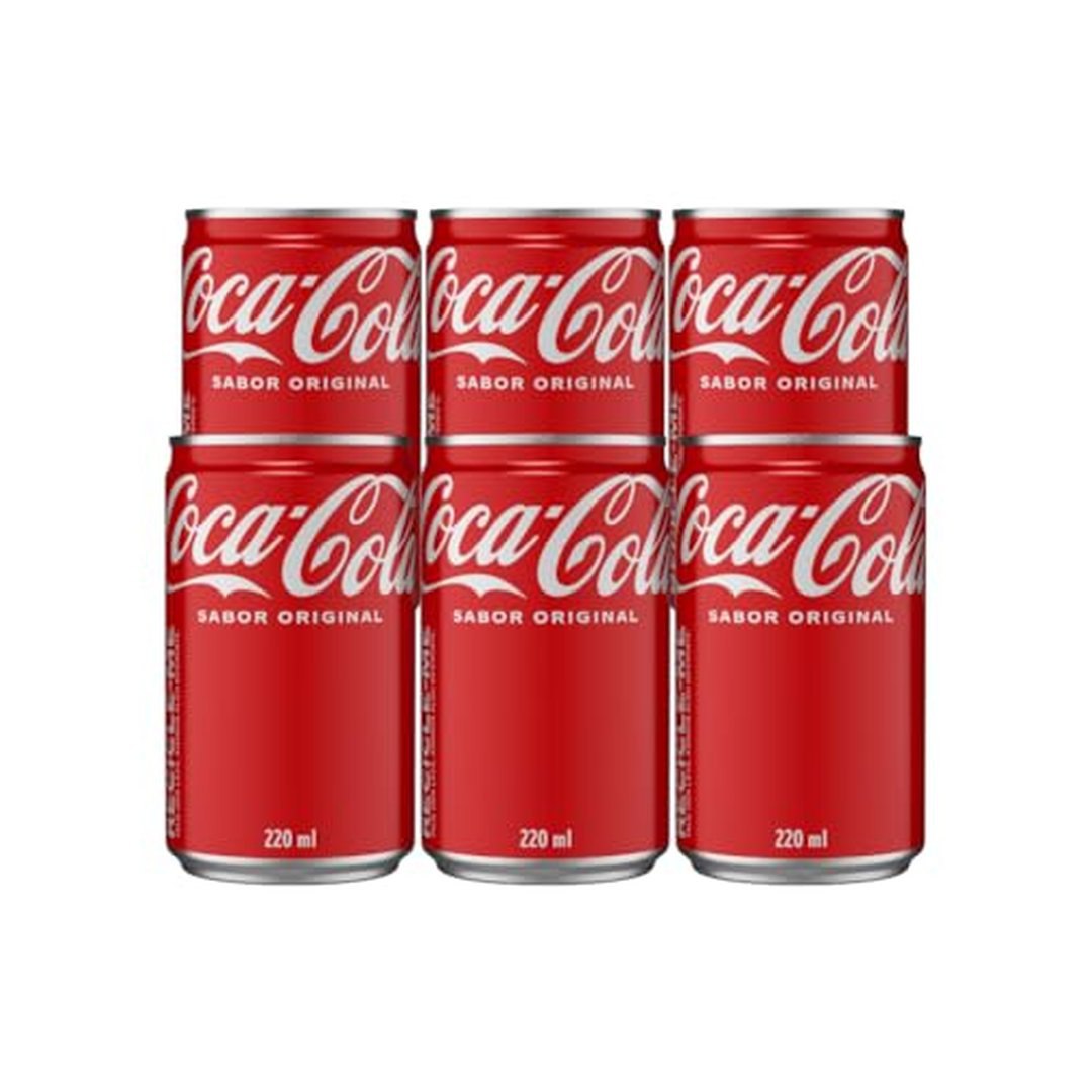 Pack 6 un. de Coca Cola Sem Açúcar 220ml