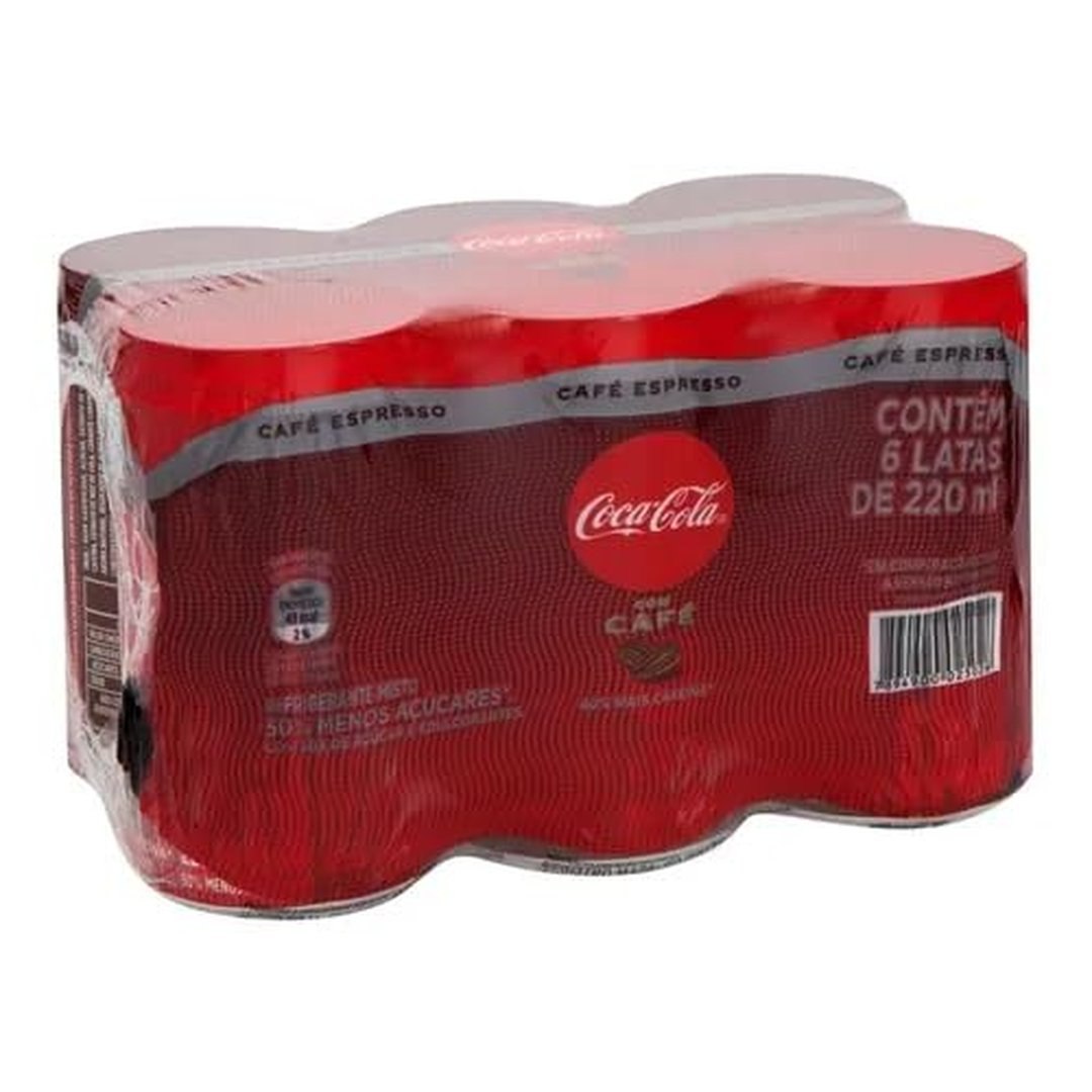 Pack de Coca-Cola Café 220ml 6 unidades