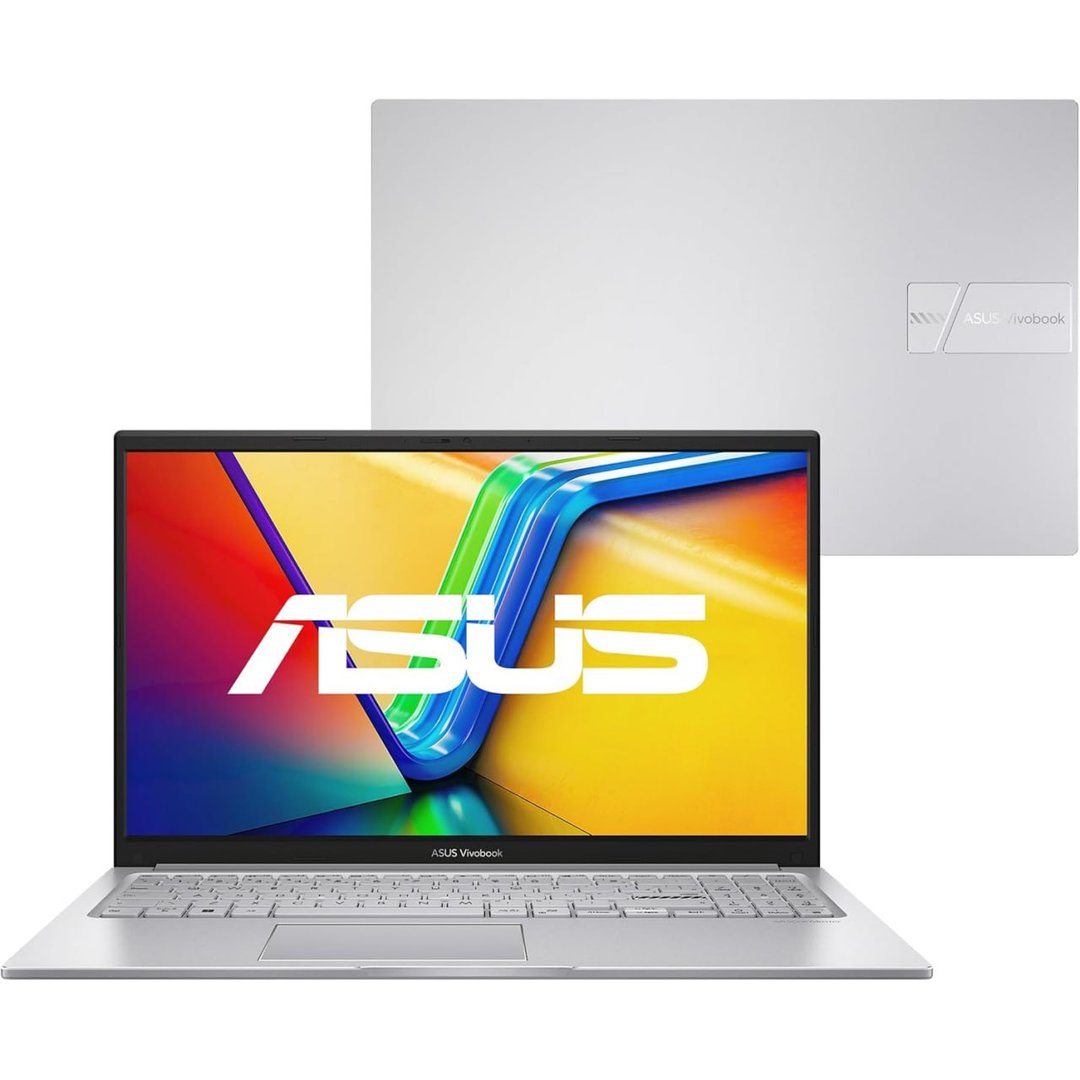 Notebook ASUS Vivobook 15 X1504VA Intel Core i5 1334U 8Gb Ram 256GB SSD Linux KeepOS Intel Iris Xe Tela 15,6" LED FHD Silver - NJ1739