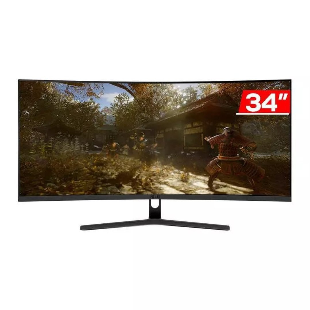 Monitor Gamer Pichau Nexus 34 Neo S, 34 Pol, VA, Ultrawide Curvo, WQHD, 1ms 165Hz, PG-NXS34NEOS-BL01