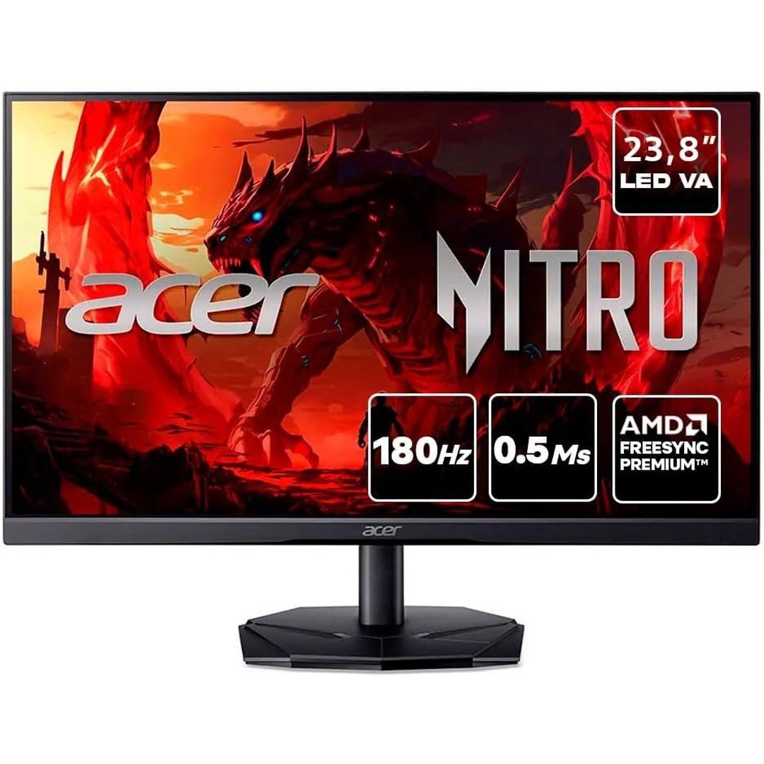 Monitor Gamer Acer Nitro 23,8" KG241Y Full HD AMD VA 180Hz 0.5ms FreeSync Bivolt