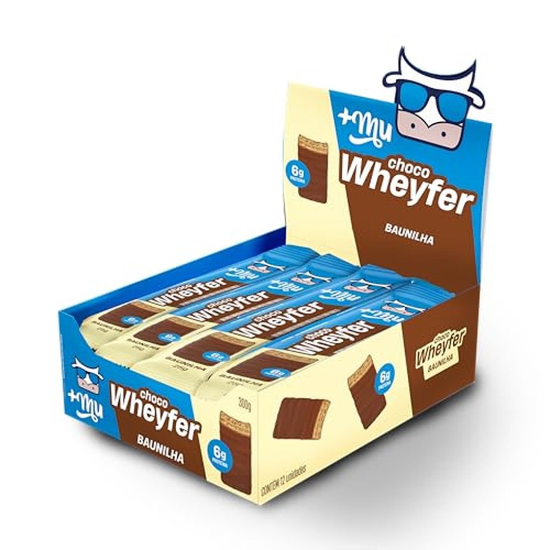 +Mu Chocowheyfer Proteico Sabor Baunilha - 12 unidades