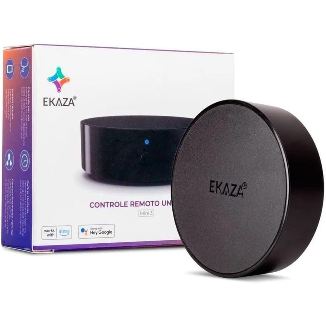 EKAZA Controle Remoto Universal Infravermelho Wi-Fi, Compatível com Google Assistente e Alexa - EKNH-T304-M3