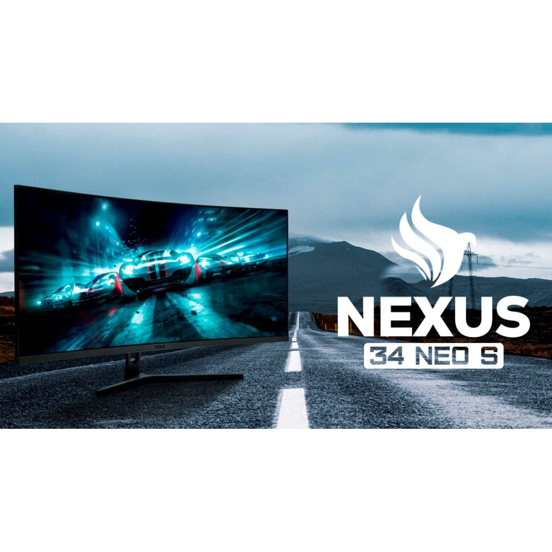 Monitor Gamer Pichau Nexus 34 Neo S, 34 Pol, VA, Ultrawide Curvo, WQHD, 1ms 165Hz,