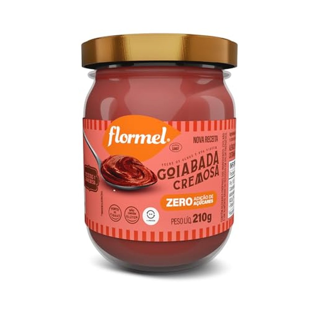 Goiabada Cremosa FLORMEL Zero Açúcar - 210 Gramas