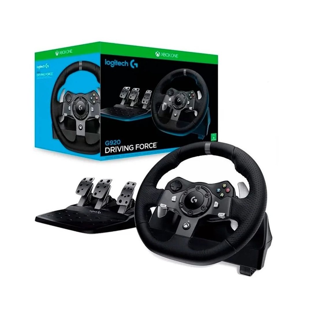 Logitech Driving Force G920 Volante Xbox series, PC Revisado