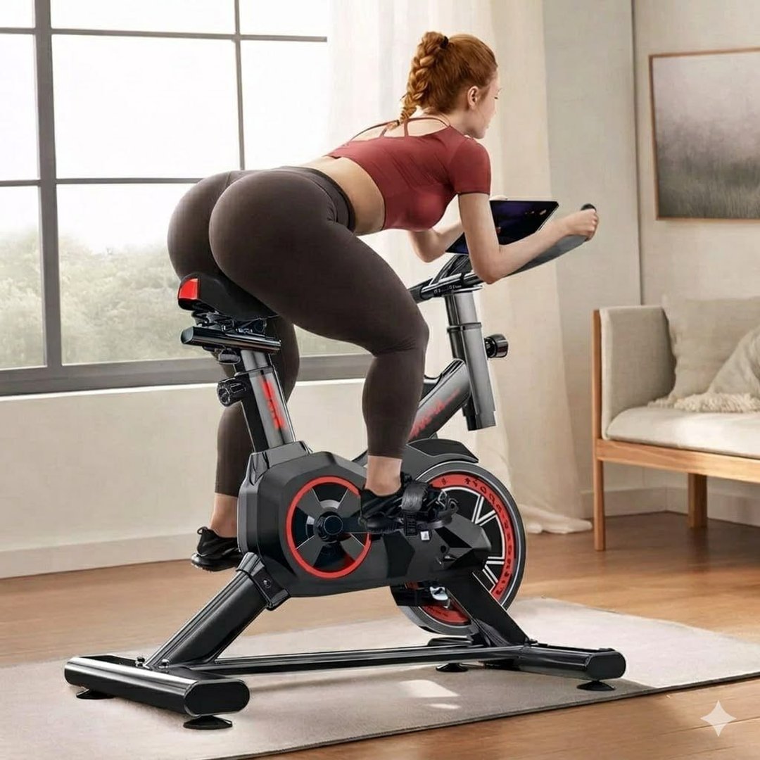 Bicicleta Spinning Ergométrica Para Exercícios Com Monitor Profissional Sport Suporta até 120kg