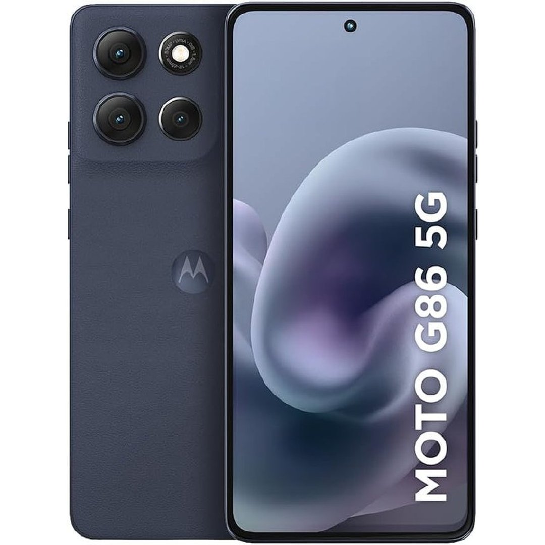 Smartphone Motorola Moto g86 5G - 256GB 24GB (8GB RAM+16GB Ram Boost) Tela 1.5K pOLED, 50MP Sony camera OIS Moto AI, videos em 4K, IP68 + IP69 - Grafite