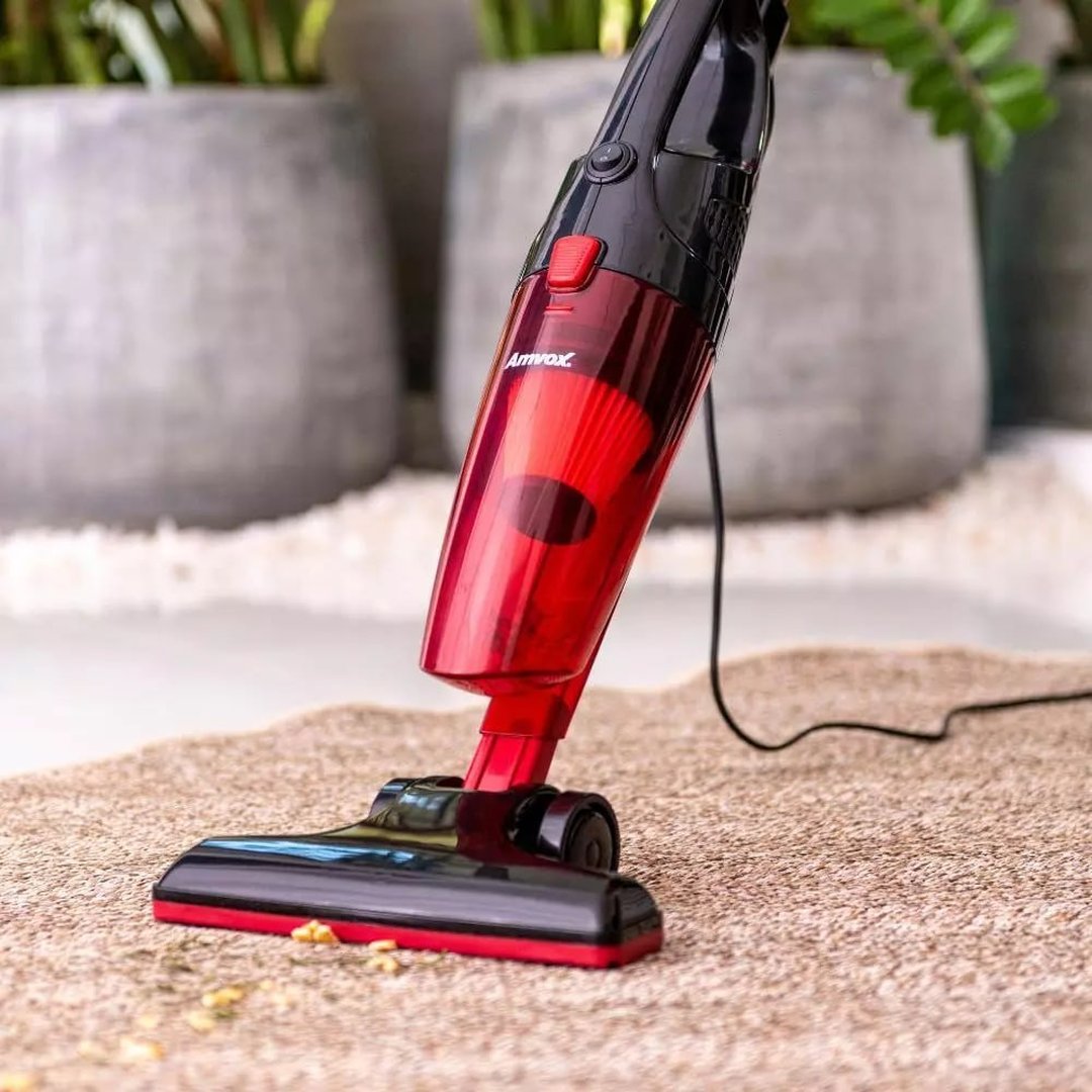 Aspirador Vertical Amvox ASP 1101 127V Preto com Filtro Lavável