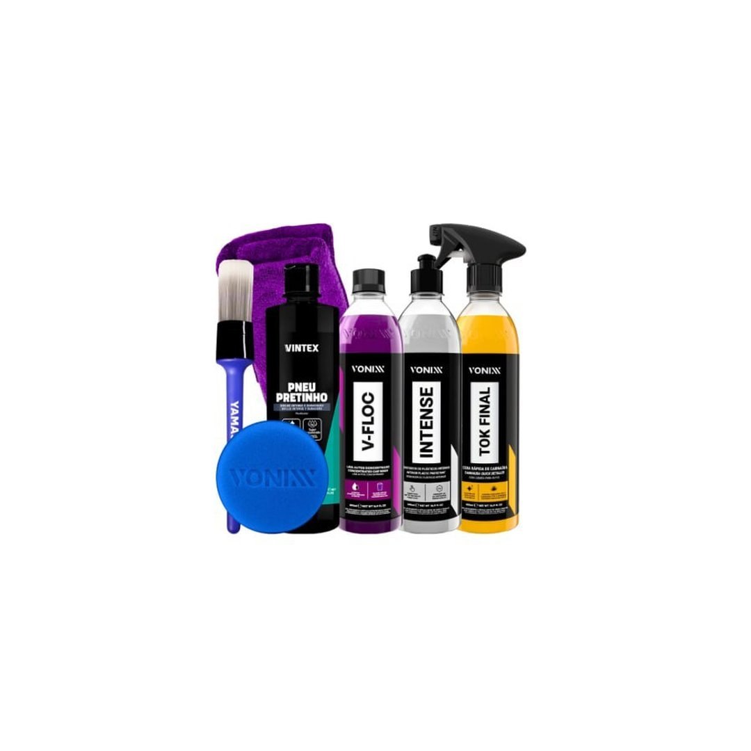 KIT SHAMPOO V-FLOC CERA TOK FINAL REVITALIZADOR INTENSE VONIXX PRETINHO VINTEX