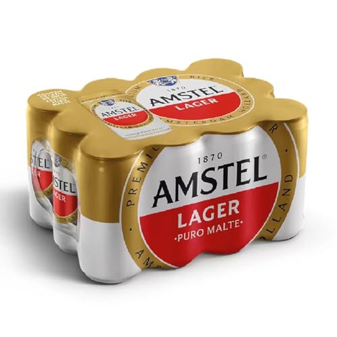 Amstel Cerveja Lager Puro Malte, Lata 269ml Pack 12 Unidades