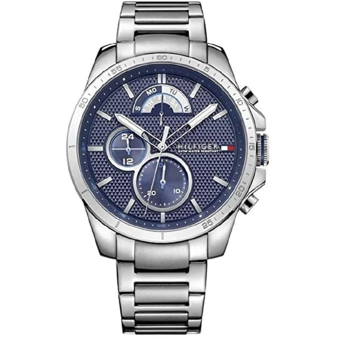 Tommy Hilfiger Relógio masculino 1791348 Cool Sport analógico mostrador quartzo prata, Prata, Movimento de quartzo
