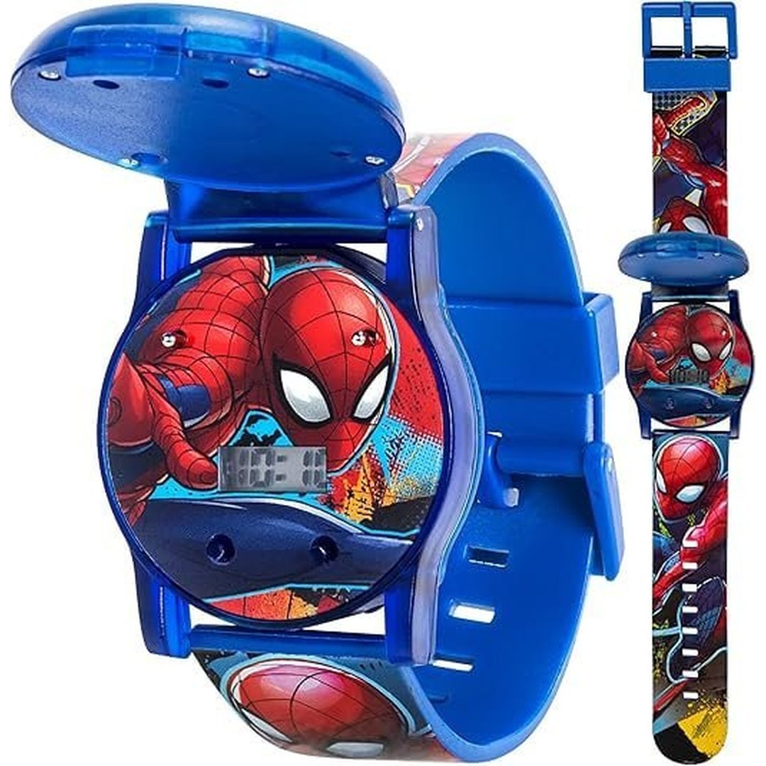 Marvel Spider-Man Kids Watches – Digital Display, Interactive Features, Adjustable Strap, Vibrant Spider-Man Graphics, Durable for Active Kids