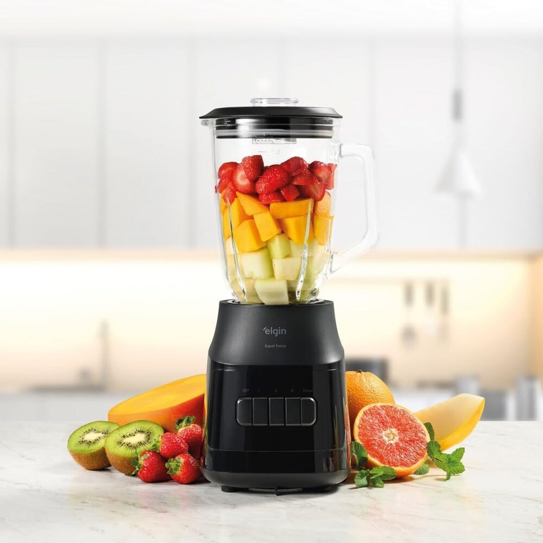 Liquidificador Super Force Elgin com Jarra de Vidro de 1,9L 900W 220V