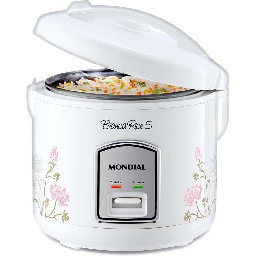 MONDIAL Panela De Arroz Bianca Rice 5, Branco, 400W, 220V - NPE-05-5X