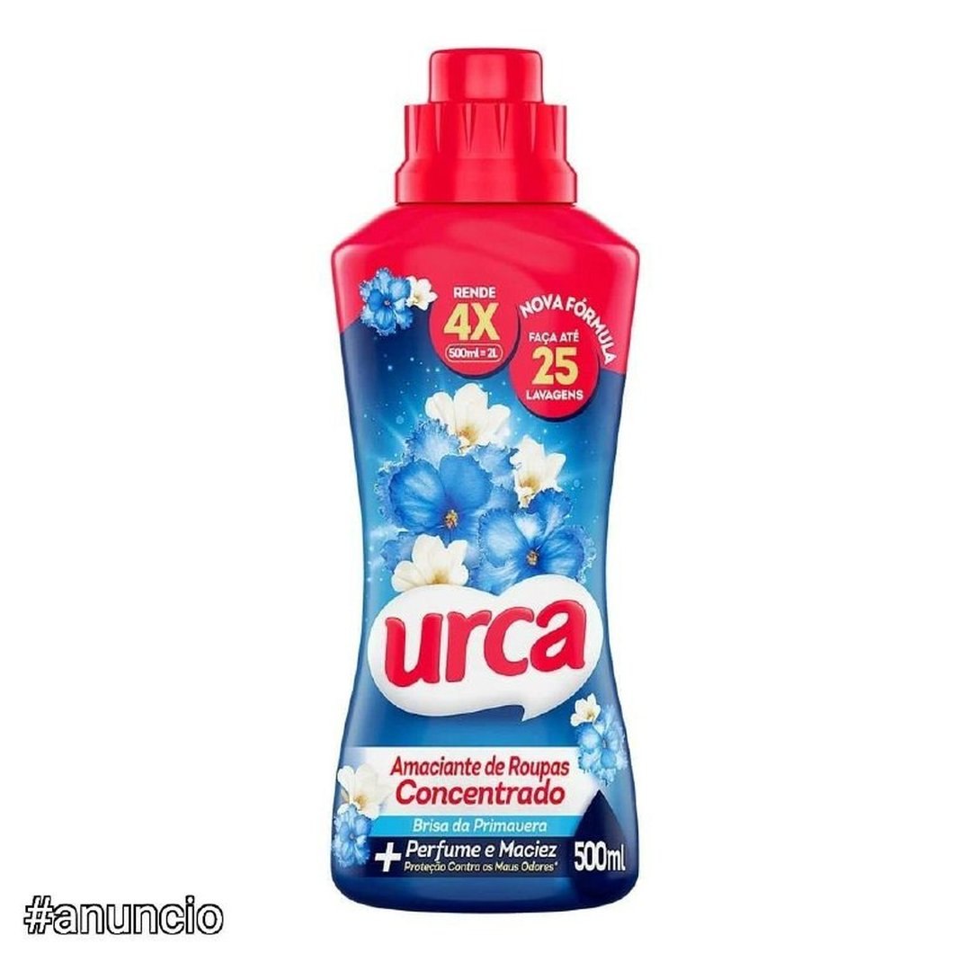 Amaciante Concentrado Urca Brisa 500ML - Rende 25 lavagens