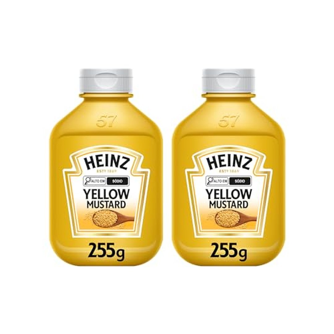 Heinz Pack Mostarda Tradicional, 255G - 2 unidades